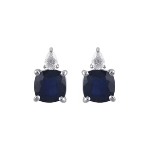Sapphire & Diamond Earrings
