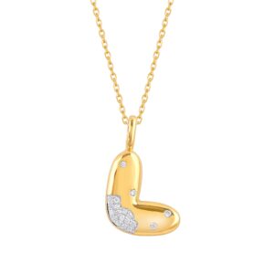 Diamond Bubble Letter Necklace