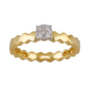 Pastelo Center Diamonds Ring