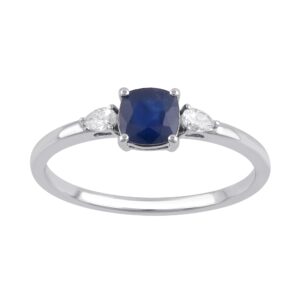 Sapphire & Diamond Ring