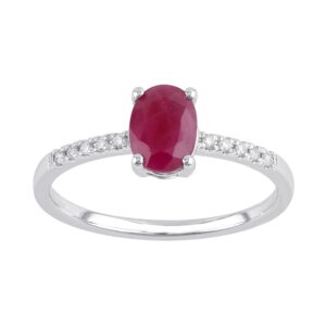 Ruby & Diamond Ring Oval