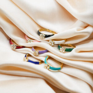 Solitaire Flower Ring